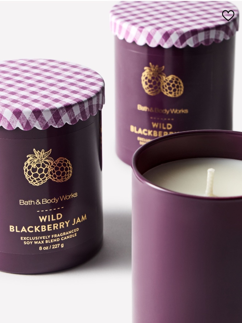 2/$20 “WILD BLACKBERRY JAM” Single Wick Candle by B&BW, 8 oz / 227 g, NWT - Picture 7 of 7